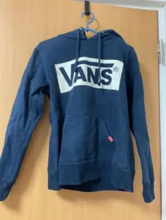 バンズ　vans パーカー　フード付き　紺色　S ネイビーのサムネイル