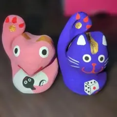 招き猫　2体