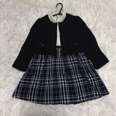 クミキョク　セットアップ　フォーマル　ワンピース　　リボン　入学式　卒園式　組曲