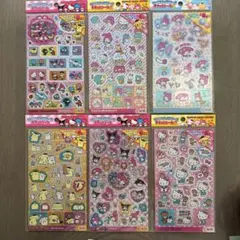 サンリオキャラクター デコレーションシール 6枚セット