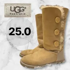お値下げ中　UGG ベイリー　スリーボタン　ロングムートンブーツ　25センチ