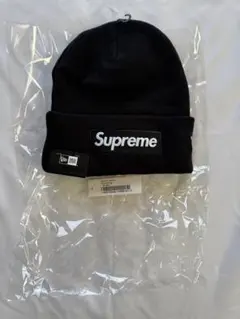 【新品タグ付】Supreme New Era Box Logo Beanie 黒