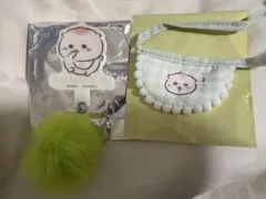 【2点セット】ちいかわbaby くりまんじゅう　特典　ミニよだれかけ　フォンタブ