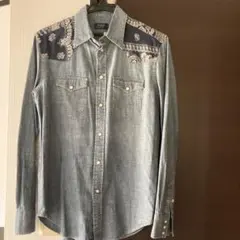 POLO RALPH LAUREN デニムブルー長袖シャツ S