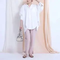 新品タグ付き　Apuweiser-riche ファスナースリットパンツ　サイズ2