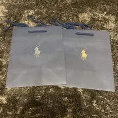 値下げ‼️ポロラルフローレン ショップ袋 2枚セット ネイビー