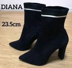 DIANA　ダイアナ　ニット　ソックス　ブーツ　ネイビー　緑　白　23.5