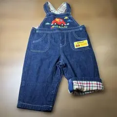 ☆美品☆ホットビスケッツ　ミキハウス　デニム　オーバーオール　車　80