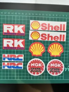 ステッカー 10枚HRC NGK RK SHELLのサムネイル