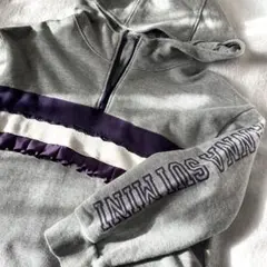 ＊美品 アナスイミニ 130cm キッズパーカー グレー パープル