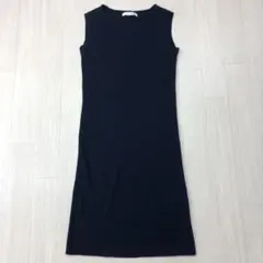 ROYAL PARTY ロイヤルパーティー ノースリーブ リブニット ワンピース