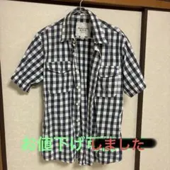 Abercrombie & Fitch 半袖チェックシャツ XL