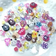 サンリオ ネイルパーツセット ごちゃ混ぜ 60個以上10