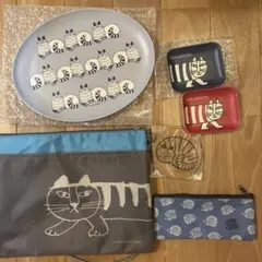 新品⭐️リサ・ラーソン 猫デザイン 食器セット⭐️ポシェット、ペンケースセットのサムネイル