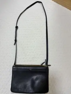 Celine 黒 レザー ショルダーバッグ