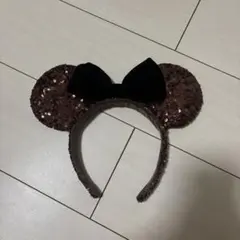 ディズニー カチューシャ スパンコール ブラウン（タグなし）