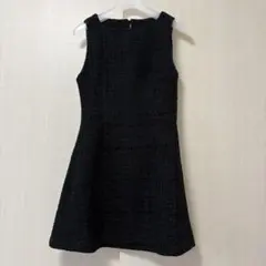 GRL ツイードノースリーブフレアミニワンピース Sサイズ pm657
