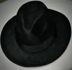 黒のフェルトパナマ ハット