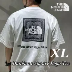 【XL】★新品★ノースフェイス★バンダナスクエアロゴTシャツ★NT32446W2