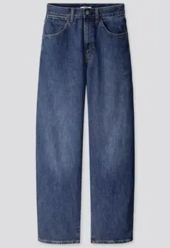 【最終価格】ユニクロ　ワイドフィットカーブジーンズ 　ブルー　27 股下79.5