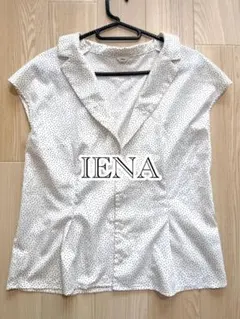 【IÉNA】ドット柄 半袖ブラウス ホワイトのサムネイル