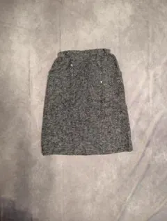グレー系ツイードタイトスカート
