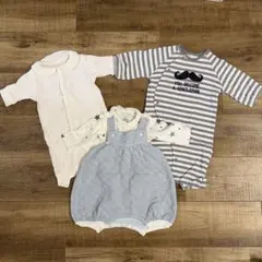 ベビー服　4点セット　ロンパース　60-70cm