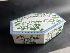 宝泉窯　麦絵　六角陶箱　蓋物のサムネイル