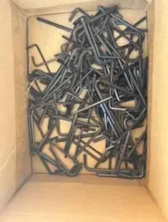 L字型金具 黒 鉄製多数セット