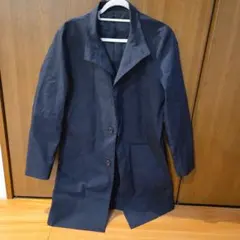 TAKEO KIKUCHI ステンカラーコート ネイビー