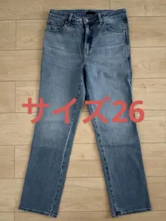 UNIQLO ストレッチスリムアンクルジーンズ 26㌅　63BLUE 股下68㎝