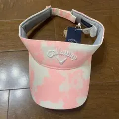 Callaway コットン バイザー ピンク/ホワイト FR