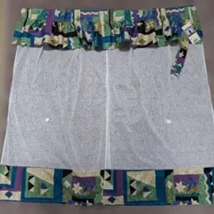 昭和レトロ　フリルレースのれん