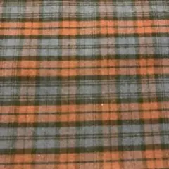 先染め生地（黒×紺×ボルドーのチェック柄ツイル）