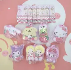 か*子様 サンリオキャラクターズ いちごフレンズ カプセルラバーマスコット 7種