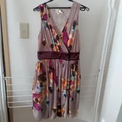 パオラフラーニ ラップワンピース 花柄 エレガント M/結婚式 パーティー