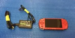 SONY PSP 3000 本体 レッド メモリースティック ソフト 充電器付き