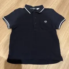 COMME CA ISM ネイビー ポロシャツ 100A