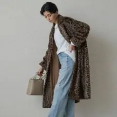 【週末割引中】Loungedress レオパード柄ロングコート ラウンジドレスのサムネイル