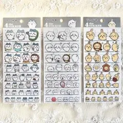 【正規品】ちいかわ 4サイズ 4size ステッカー シール 3 枚 セット