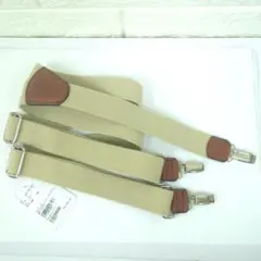 JUN Co.,Ltd ジュン サスペンダー　イギリス製 ベージュ　ブラウン