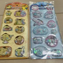 ポムポムプリン　シナモンロール　ウォーターシール　サンリオ