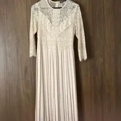 ZARA☆レースプリーツワンピース