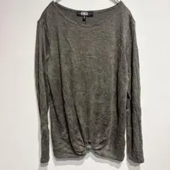 希少✨長袖Tシャツ【M】オリーブグリーン　シンプル　カジュアル　普段着　仕事着