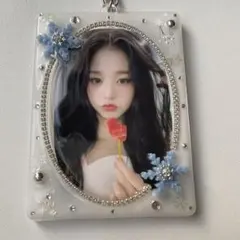 トレカキーホルダー　韓国　トレカ　レジン　デコ　硬質　ケース　トレカケース　雪2