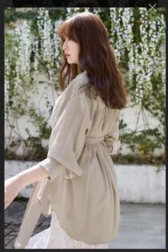 Her lip to Prevost Voile Sheer Shirt