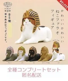 かわいい かわいい ねこファラオフィギュア　全5種セット　カプセルトイ◎