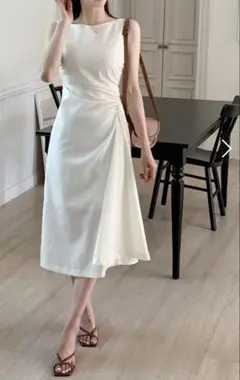 Herlipto Tribeca Jersey Dress ベージュ M - メルカリ