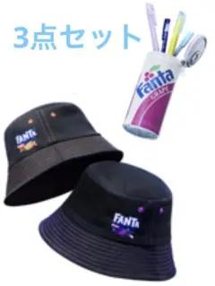 ファンタ　FANTA バケットハット　レトロ缶ポーチ