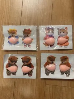 おなかシール　お腹シール　ステッカー　ぷにぷにシール　4シート